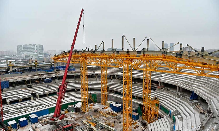 Строительство нового хоккейного стадиона «СКА Арена» в Санкт-Петербурге